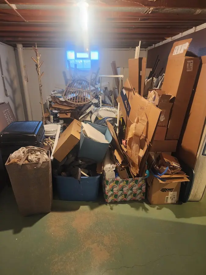 Roll-off dumpster container at job site for 15 Yard Dumpster Rental in Santa Fe